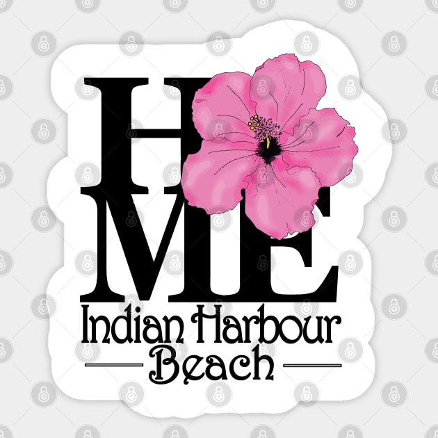 HOME Indian Harbour Beach Pink Hbiscus Sticker by IndianHarbourBeach